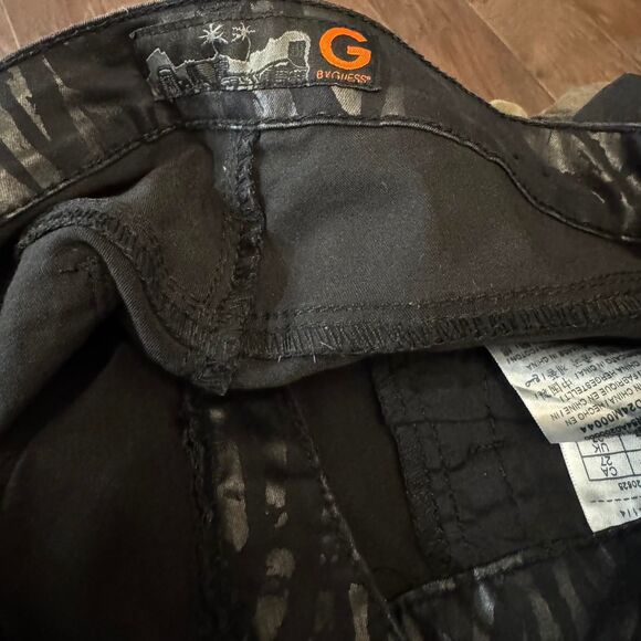 G by Guess black animal print skinny jeans - Picture 6 of 7